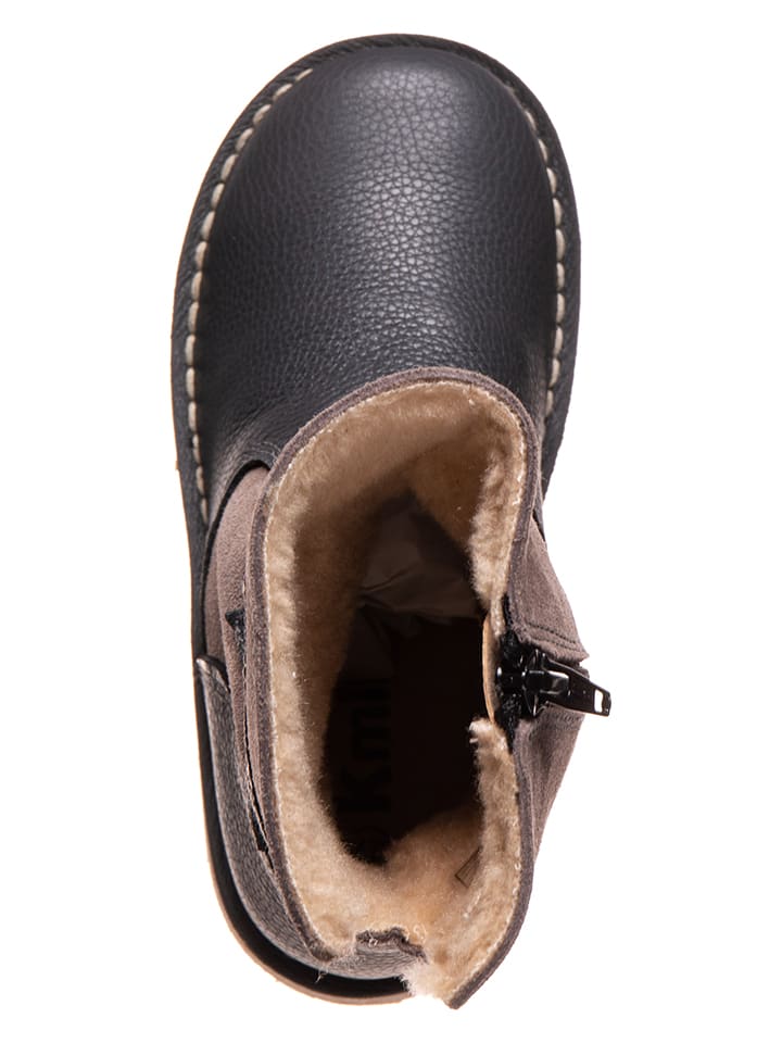 kmins Leder-Stiefel in Grau günstig kaufen