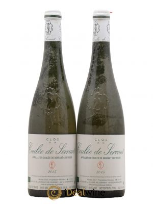 Savennières Clos de la Coulée de Serrant Vignobles de la Coulée de Serrant - Nicolas Joly  2015 - Lot de 2 Bouteilles