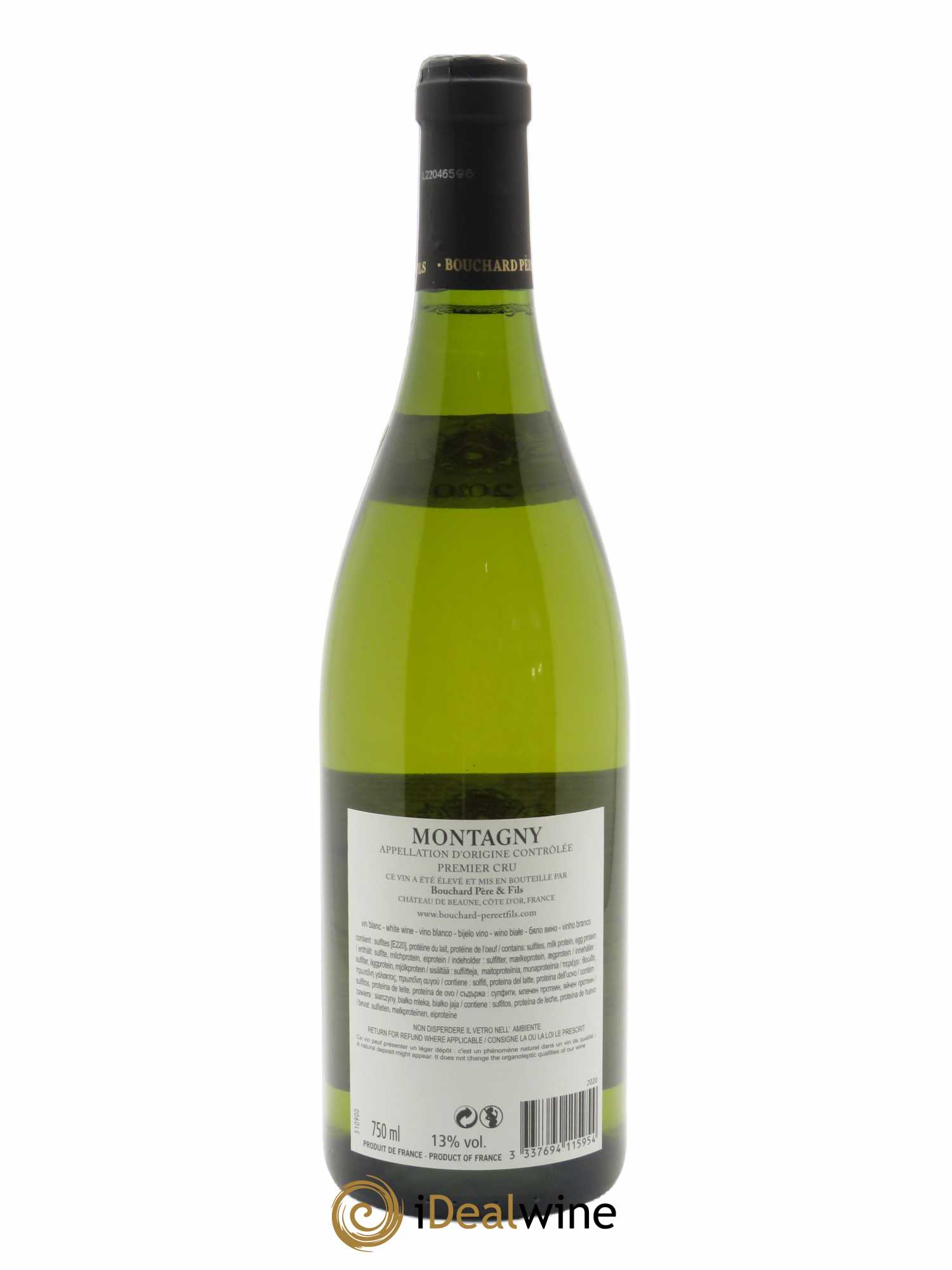 Montagny 1er Cru Bouchard Père & Fils  2020 - Lot de 1 Bouteille