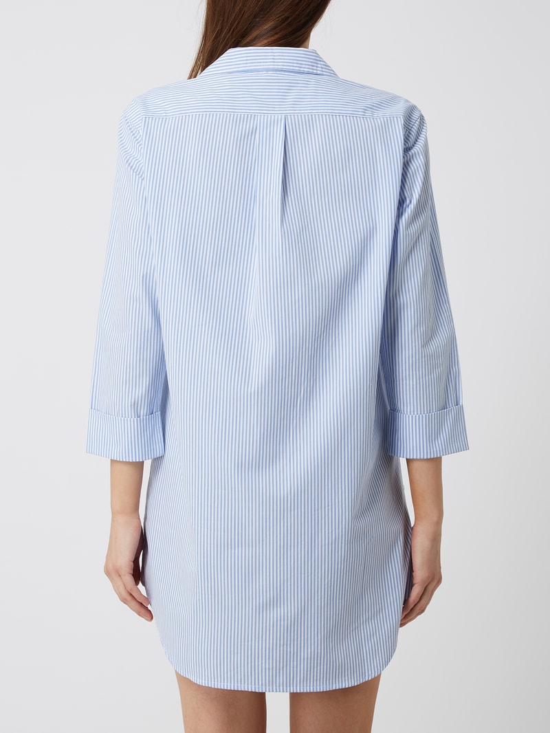Nachthemd mit Streifenmuster in blau
