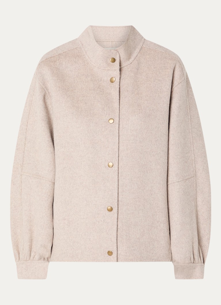 Claudia Sträter Jacket in wool blend with balloon sleeves