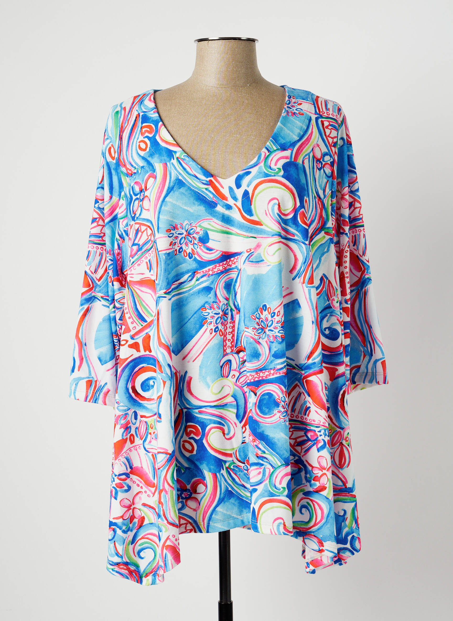 Joy Tuniquemanchelongue Femme couleur bleu