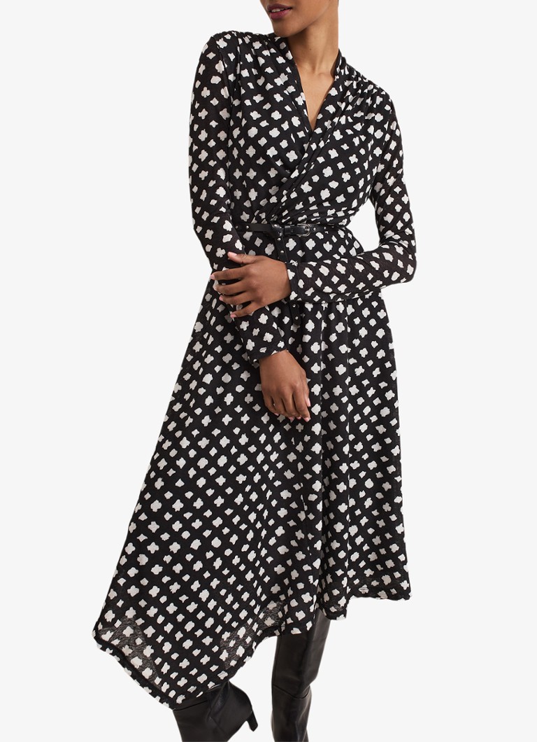 Vestido midi estampado Caitlin de Phase Eight con cinturón