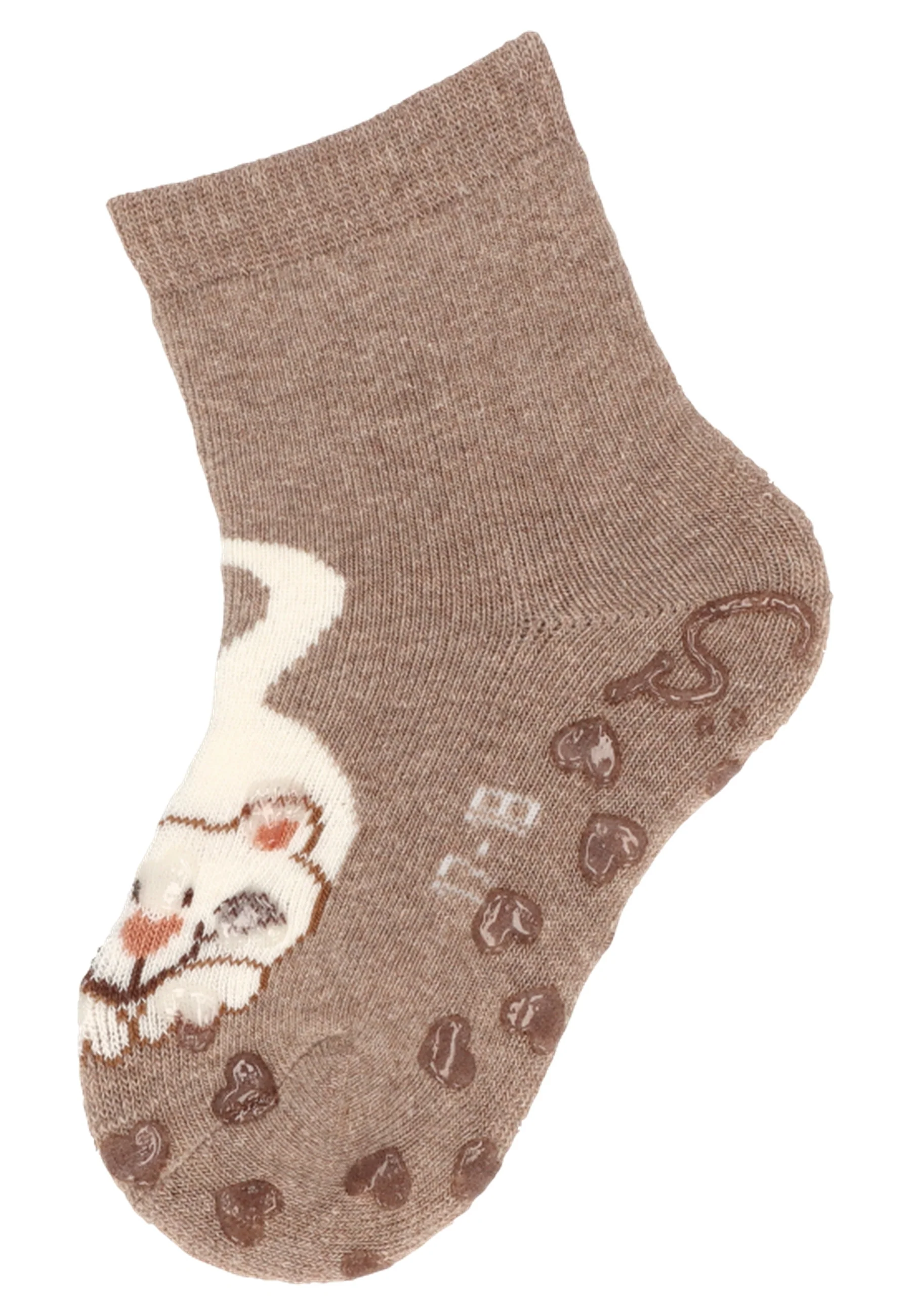 ABS Krabbelsocken im 2er Pack mit Motiv Katze