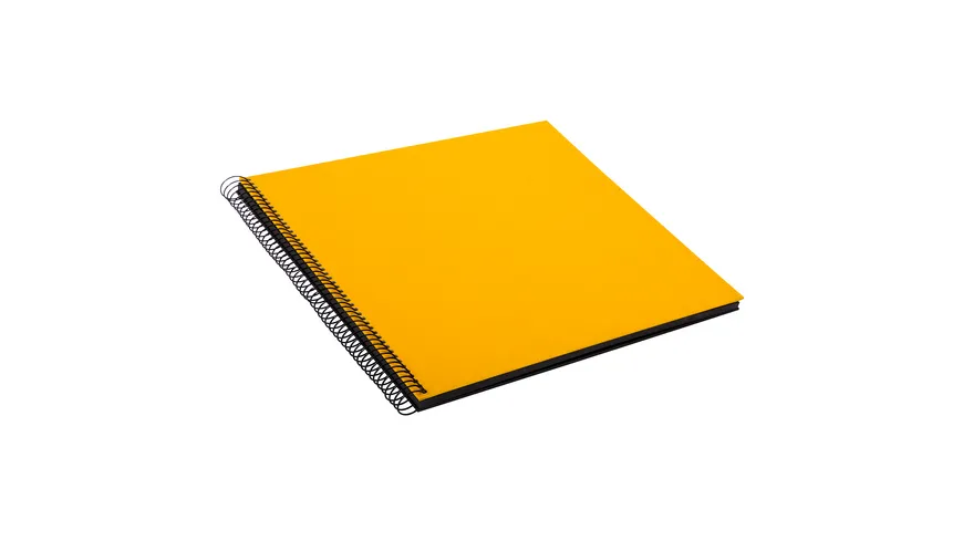 goldbuch Spiralalbum Bella Vista gelb mit schwarzen Seiten, 30x34 cm