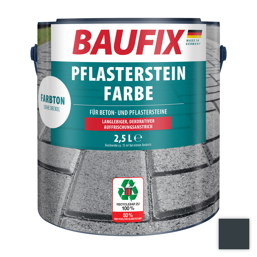 Baufix Pflasterstein-Farbe - Anthrazitgrau 2,5L