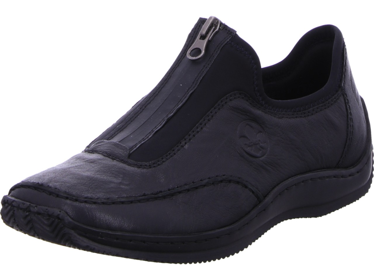 RIEKER Sportliche Slipper schwarz
