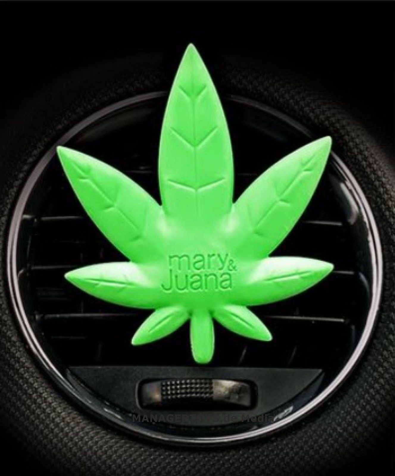 mary&juana Luftfilter Lufterfrischer Auto Clip Duftspender HEMP verdächtig aber lecker