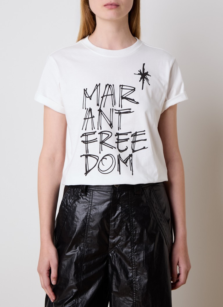 Μπλούζα με στάμπα Isabel Marant Zoeline Freedom