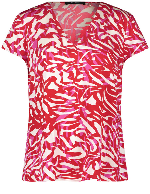 Blusenshirt mit V-Ausschnitt