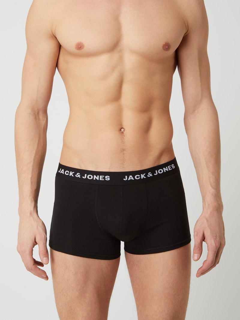 Trunks mit Stretch-Anteil im 5er-Pack Modell 'Jachuey' in schwarz