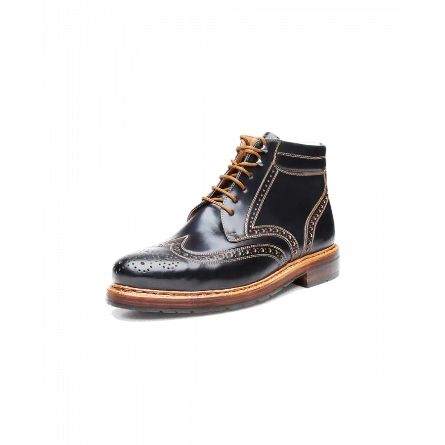 Heinrich Dinkelacker - Stiefeletten BUDA FULL-BROGUE C Cordovan - schwarz
