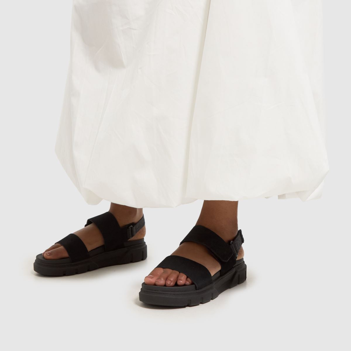 Timberland – Svarta sandaler i grått