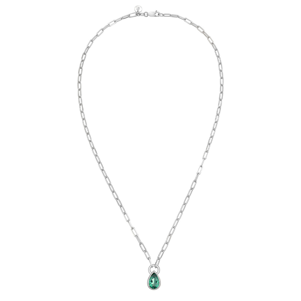 Elli PREMIUM Elli PREMIUM Collier Femmes Goutte pendentif aspect chaîne avec quartz en argent  collier