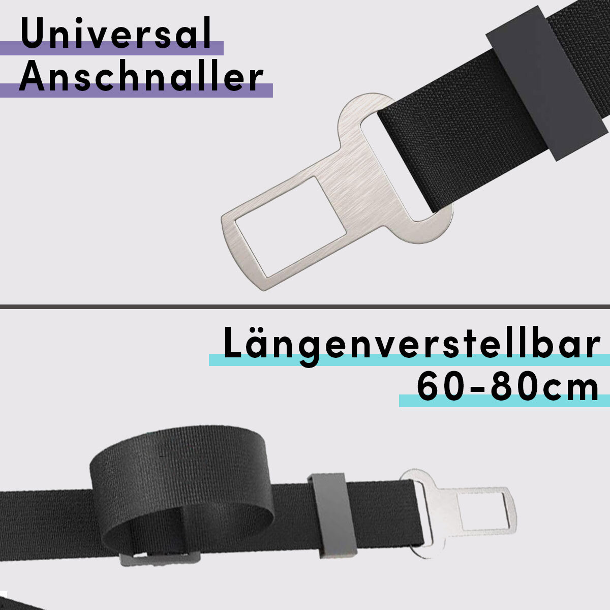 STUCH Autozubehör STUCH Universeller Bungee Autogurt für Hunde & Katzen türkis