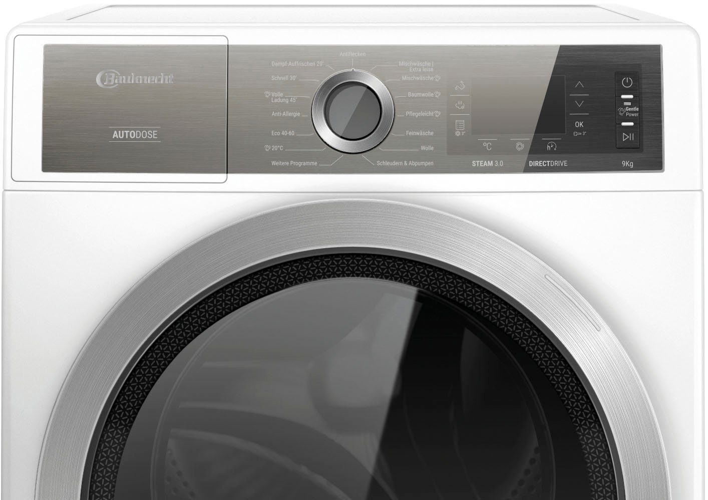 BAUKNECHT Waschmaschine B8 W946WB DE, 9 kg, 1400 U/min, AutoDose, 4 Jahre Herstellergarantie