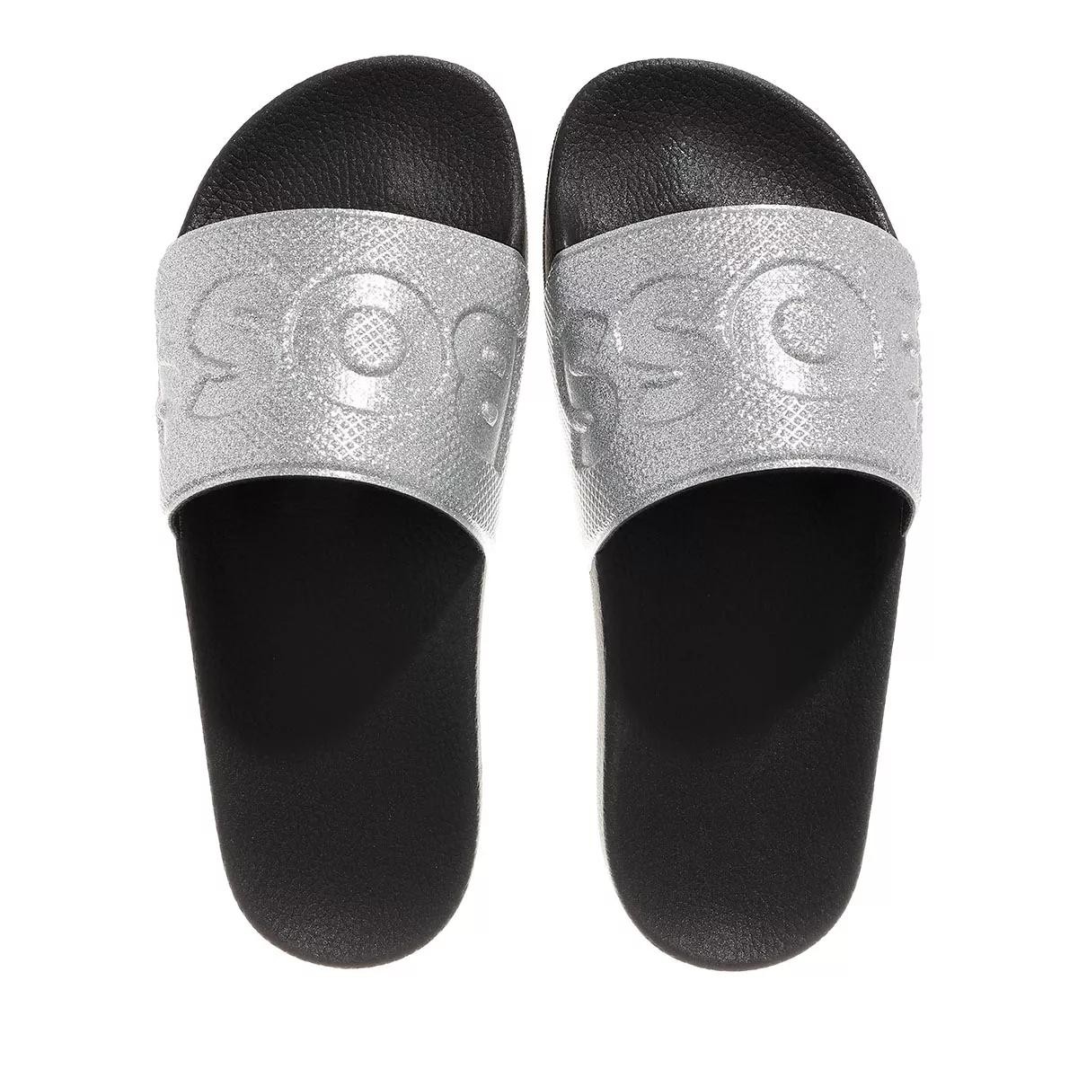 BOSS Pantoletten silber Slide
