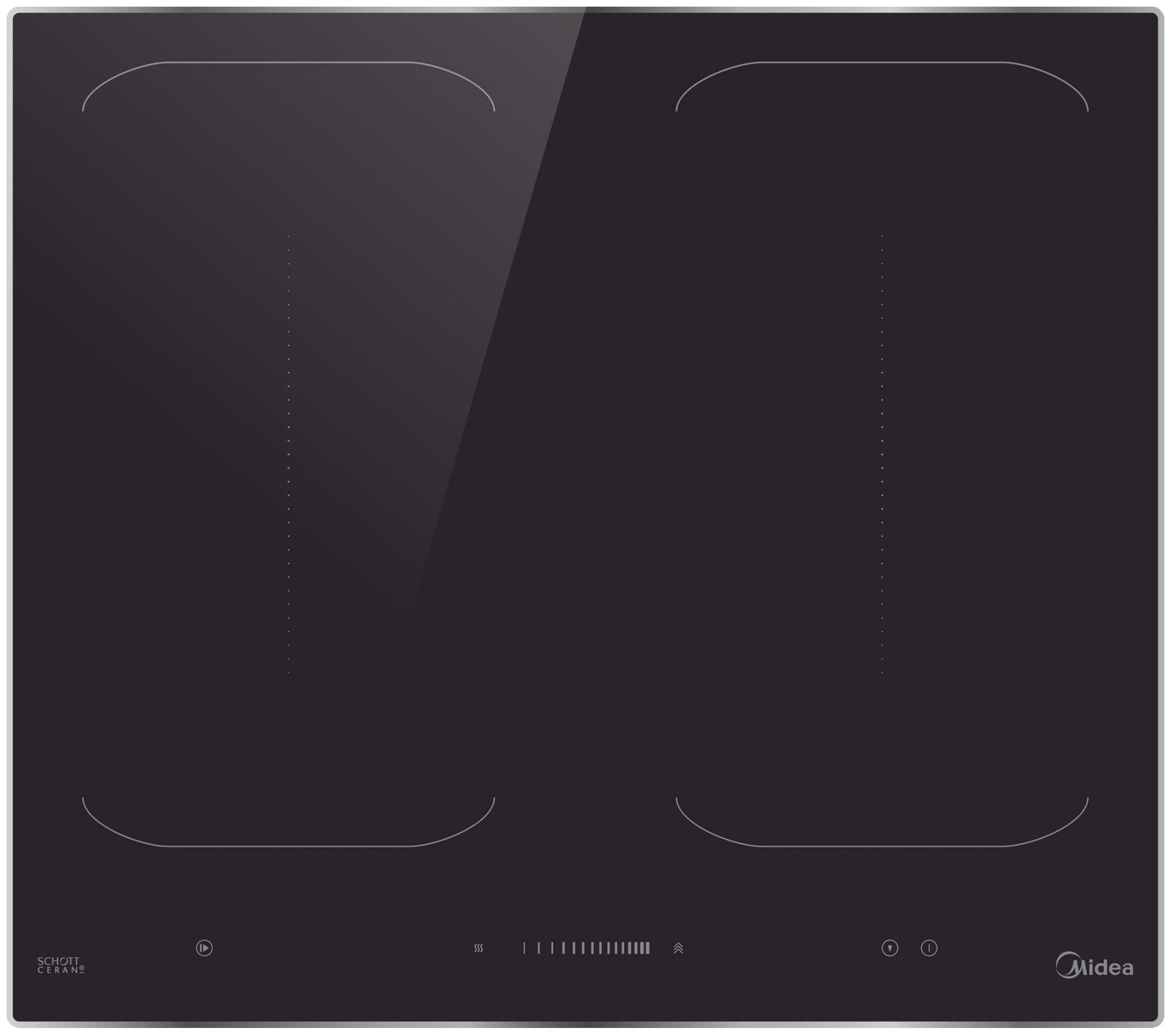 SIEMENS Backofen-Set Kindersicherung mit Midea Induktionskochfeld Booster autark, 60 cm