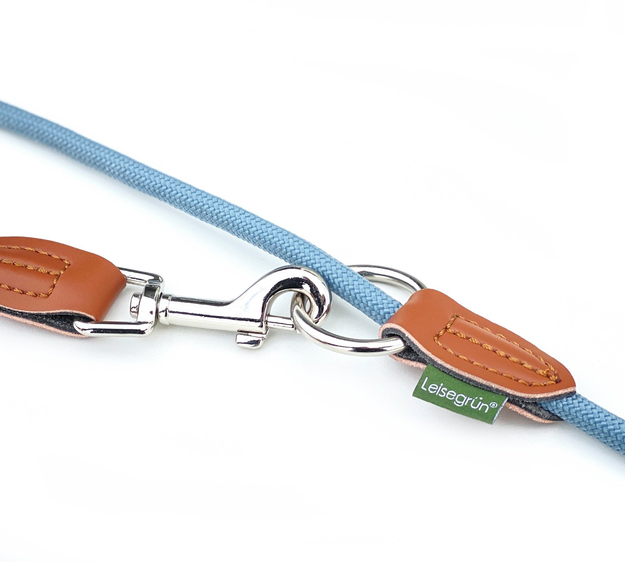 Leisegrün Hundeleine Hundeleine kleine Hunde, 4-fach verstellbar mit 2 Karabiner, 3 m, Nylon