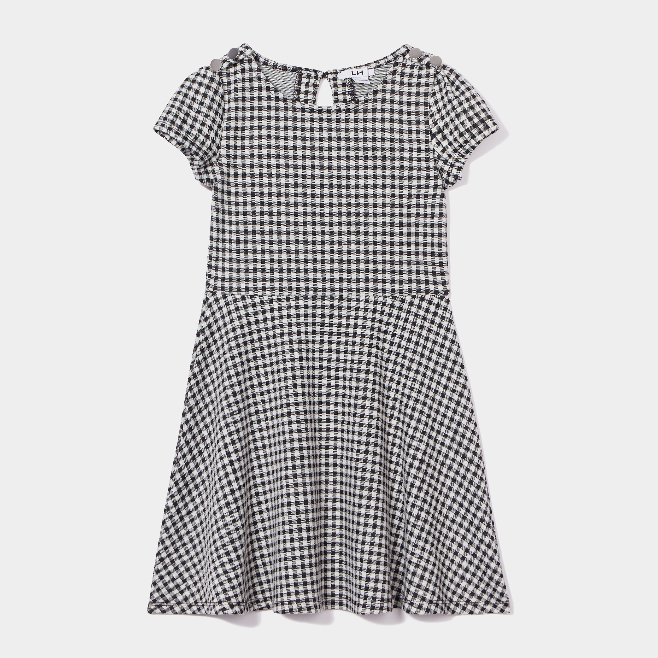 Robe patineuse manches courtes ecru fille | La Halle