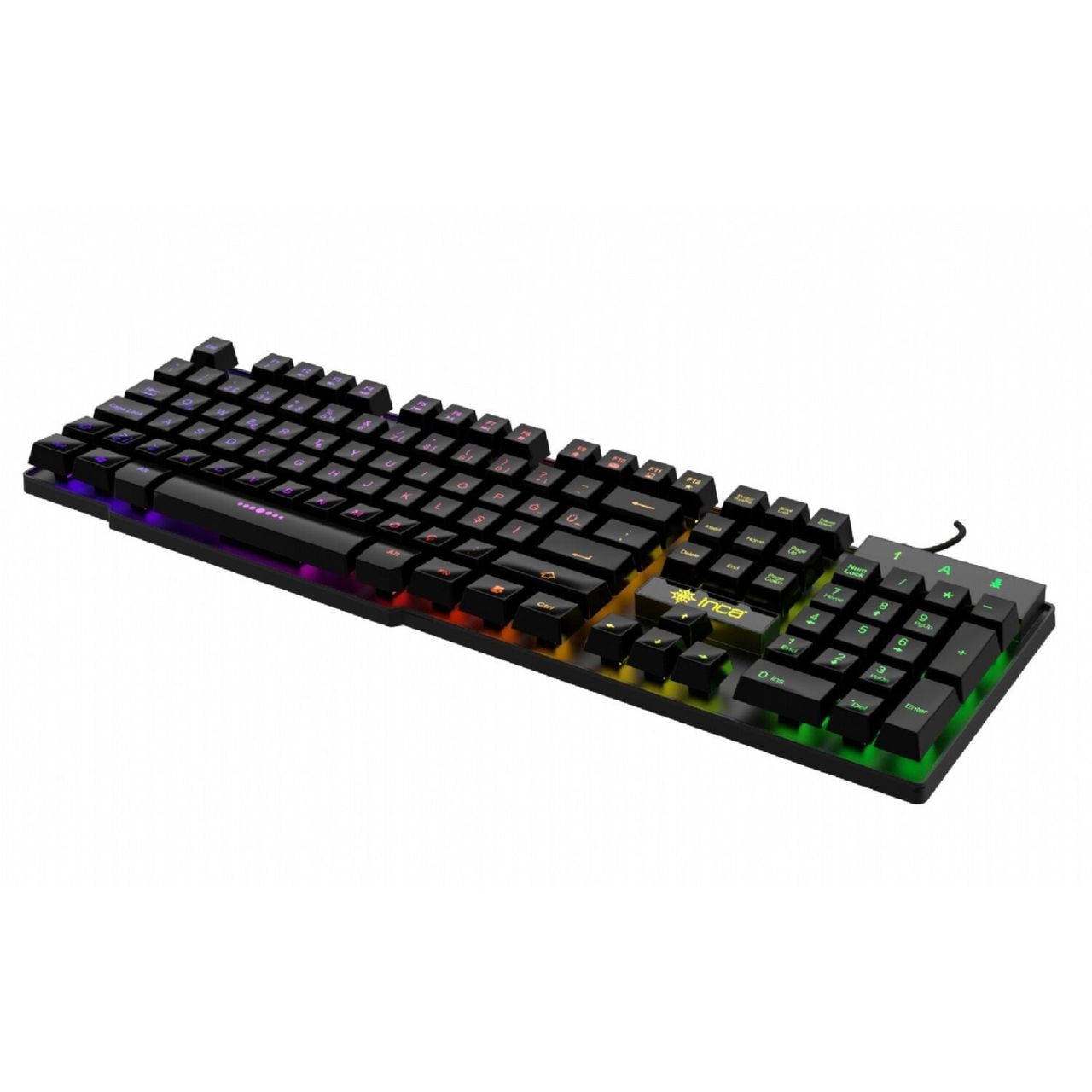 Inca Gaming Deluxe IKG-446: Tastatur – Dreifarbige LED-Hintergrundbeleuchtung inklusive