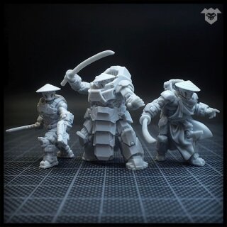 Ashigaru Reapers heads (5)