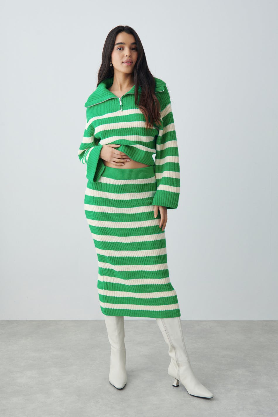 Saga knitted skirt
