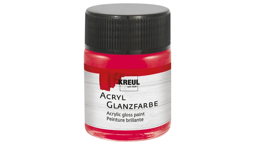 KREUL Acryl Glanzfarbe 50 ml 50 ml Dunkelrot