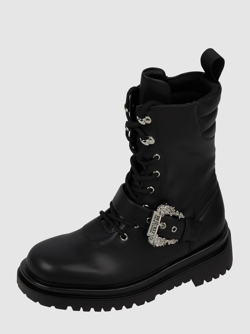 Boots in Leder-Optik Modell 'Fondo Drew' in schwarz