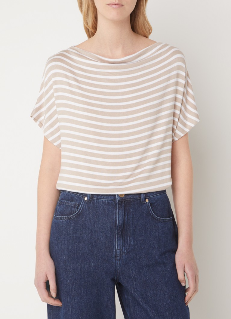 Top Phase Eight Carina a righe e elasticizzato