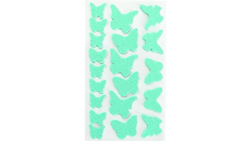 folia Moosgummi Glitter-Sticker Falter