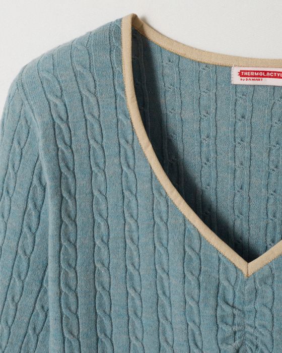 Pull en maille torsadée Thermolactyl