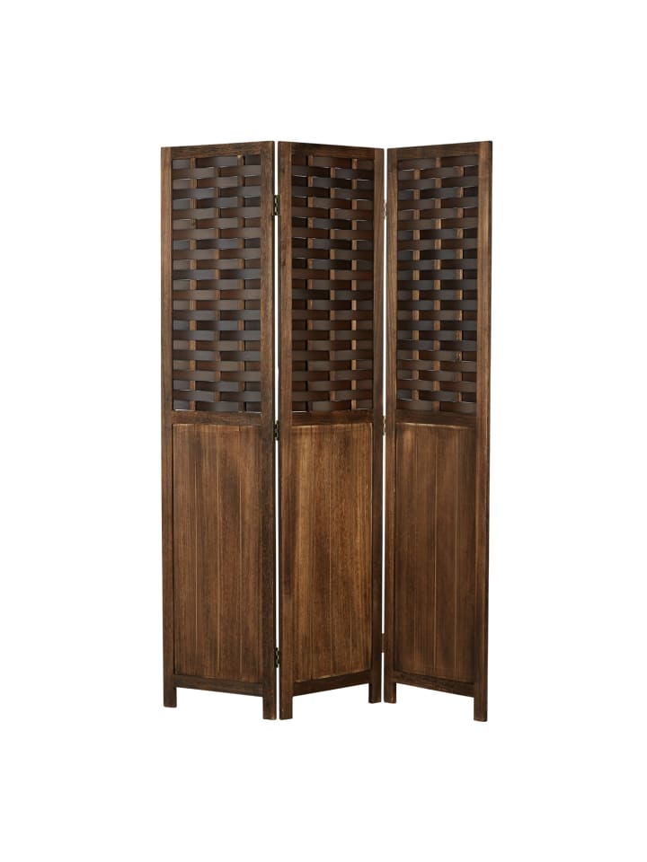 Homestyle4u 3-tlg. Paravent in Dunkelbraun 120x170 günstig kaufen onesize