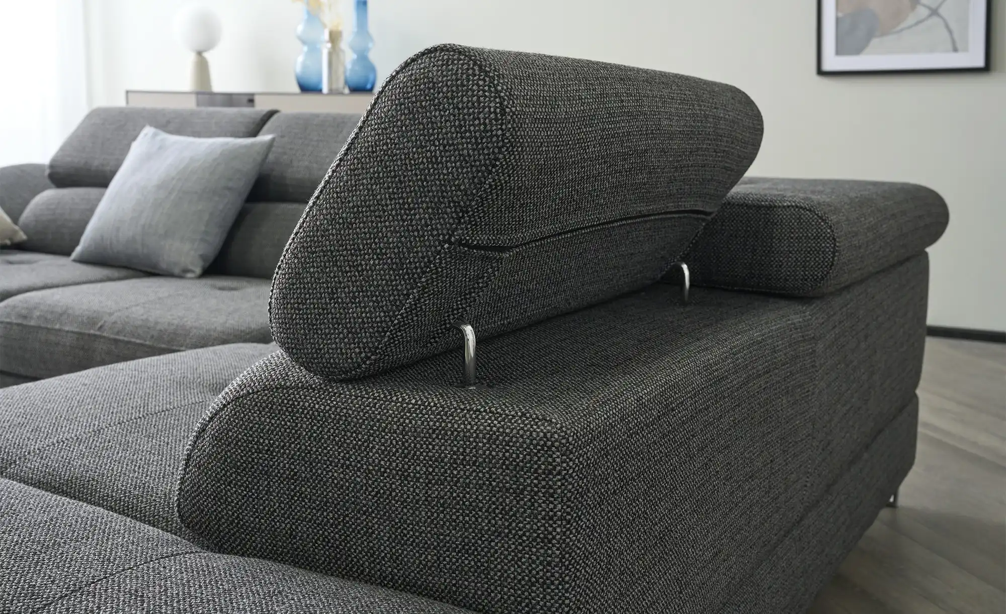 Twist Ecksofa aus Flachgewebe Fabio