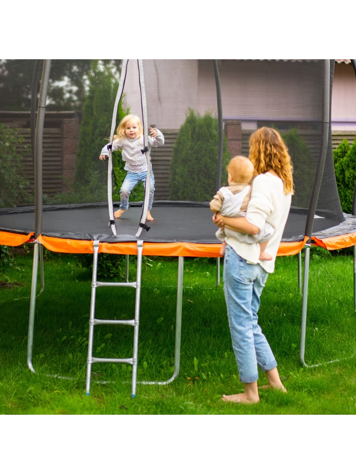 relaxdays Leiter Trampolin in Silber - (B)38 x (T)97 cm günstig kaufen onesize