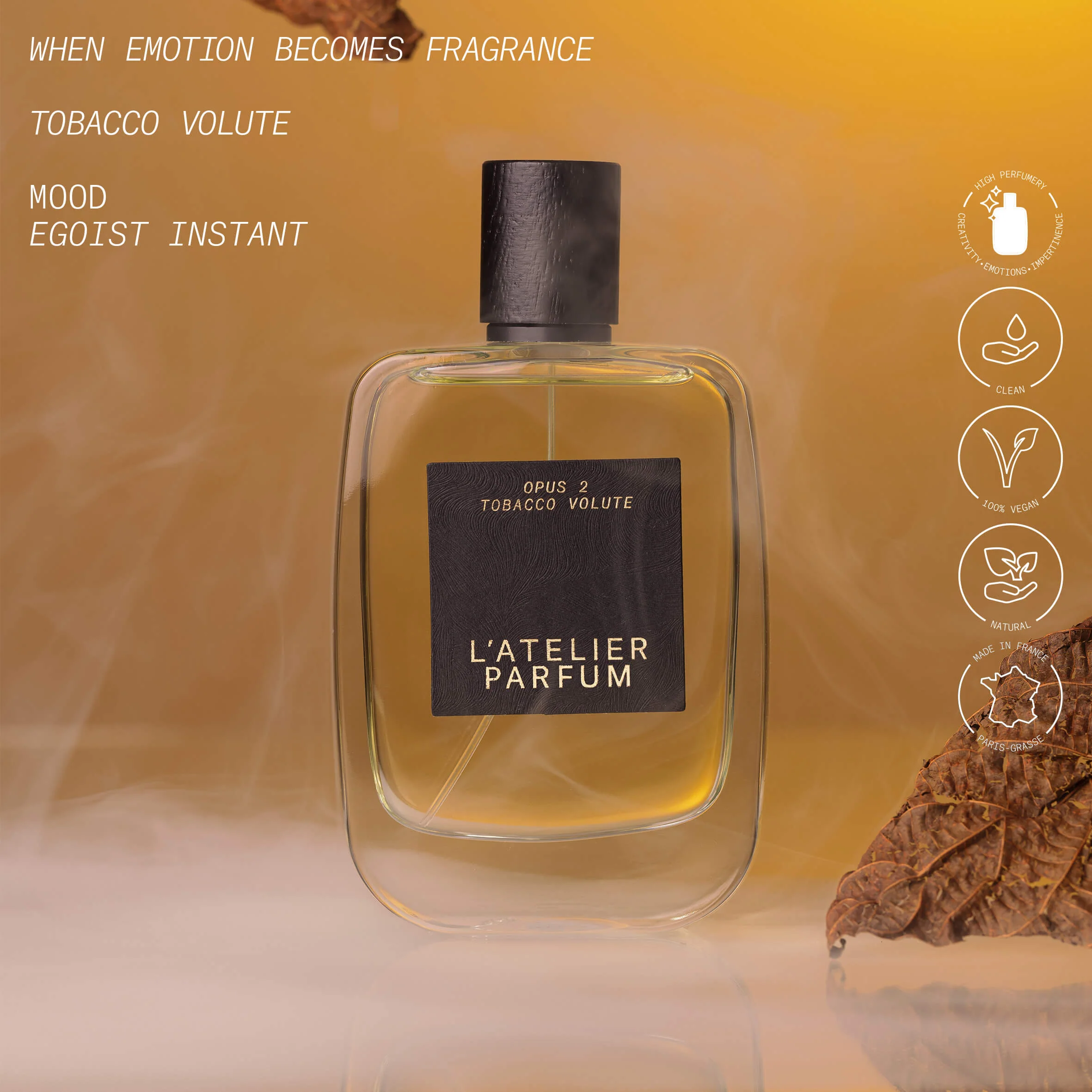 Opus 2 – Sensorial Illusion Tobacco Volute – Eau de Parfum, Eau de Parfum Unisex