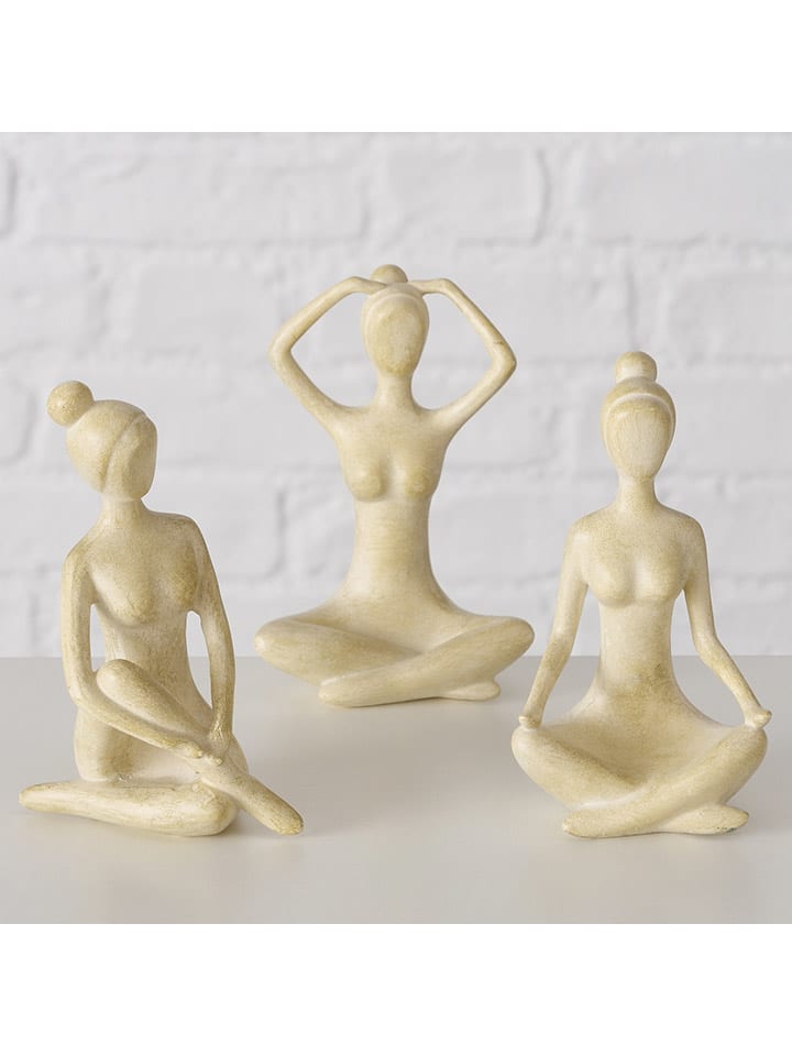 Boltze Dekofigur ''Yoga'' in Beige - (B)7 x (H)10 x (T)5,5 cm (Überraschungsprodukt) günstig kaufen onesize