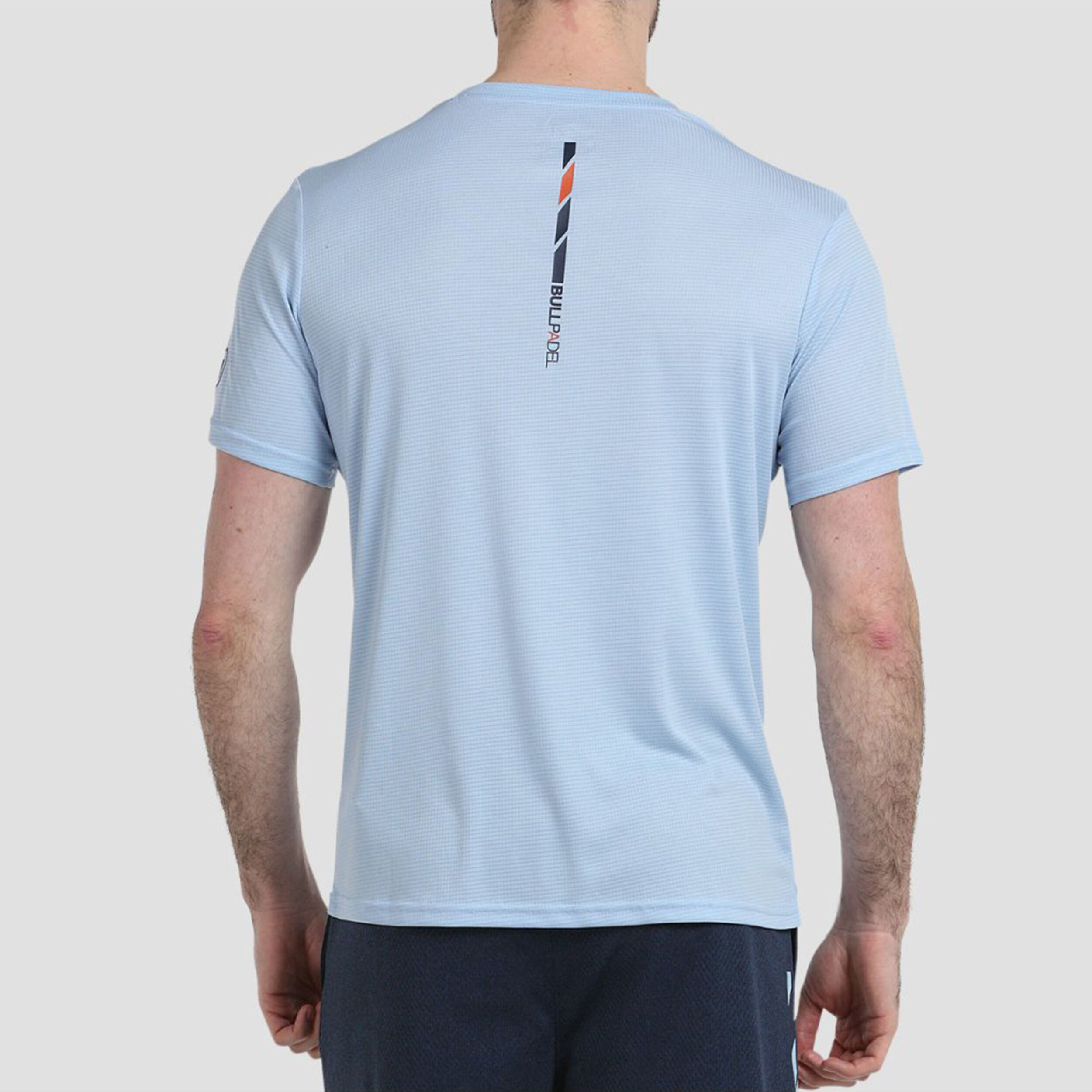 Lacar T-Shirt Herren - Hellblau, Orange
