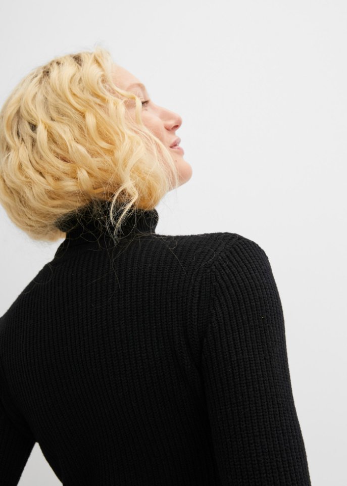 Rollkragenpullover, eng anliegend