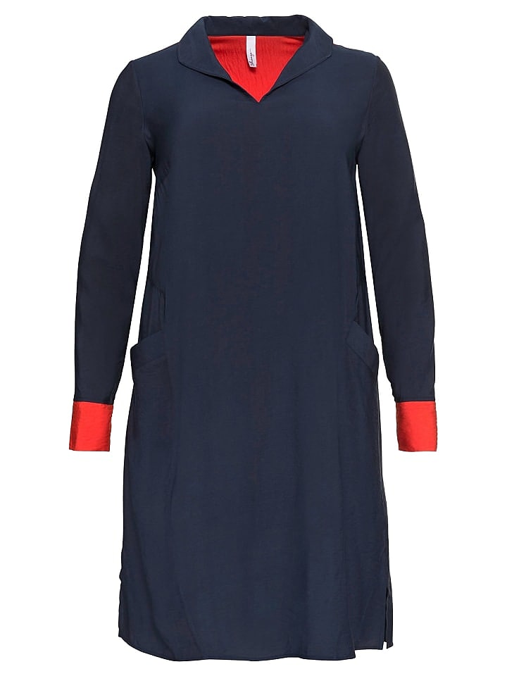 sheego Kleid in nachtblau günstig kaufen 44