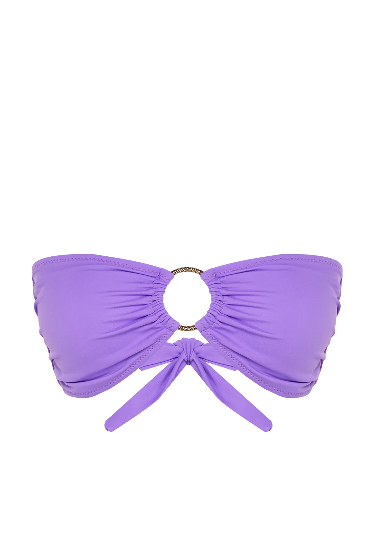 Trendyol Collection  Lila trägerloses Bikinioberteil mit Accessoires TBESS22BU00001