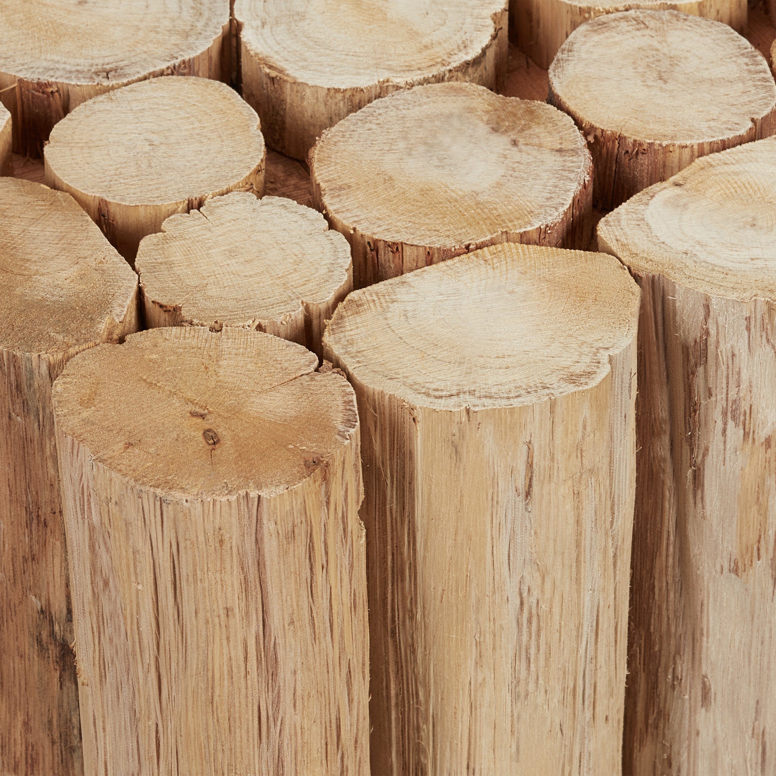 relaxdays Blumenhocker Eckiger Blumenhocker aus Holz