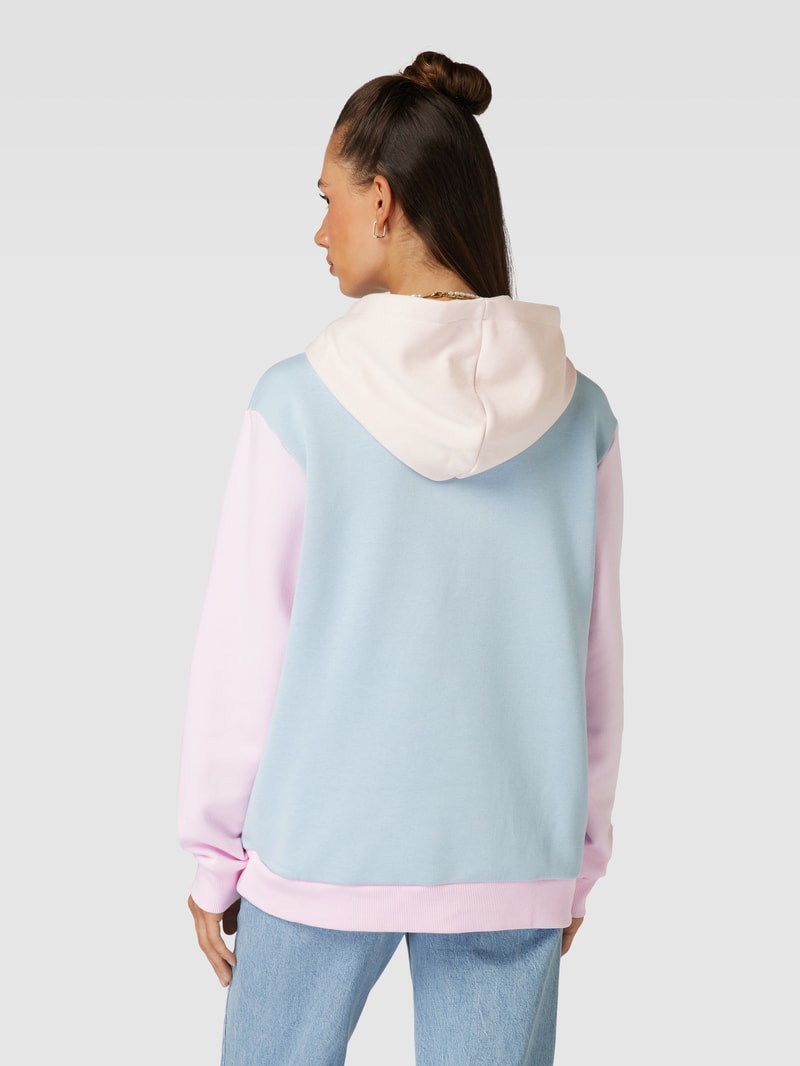Hoodie mit Label-Stitching Modell 'CRO' in pastellgelb
