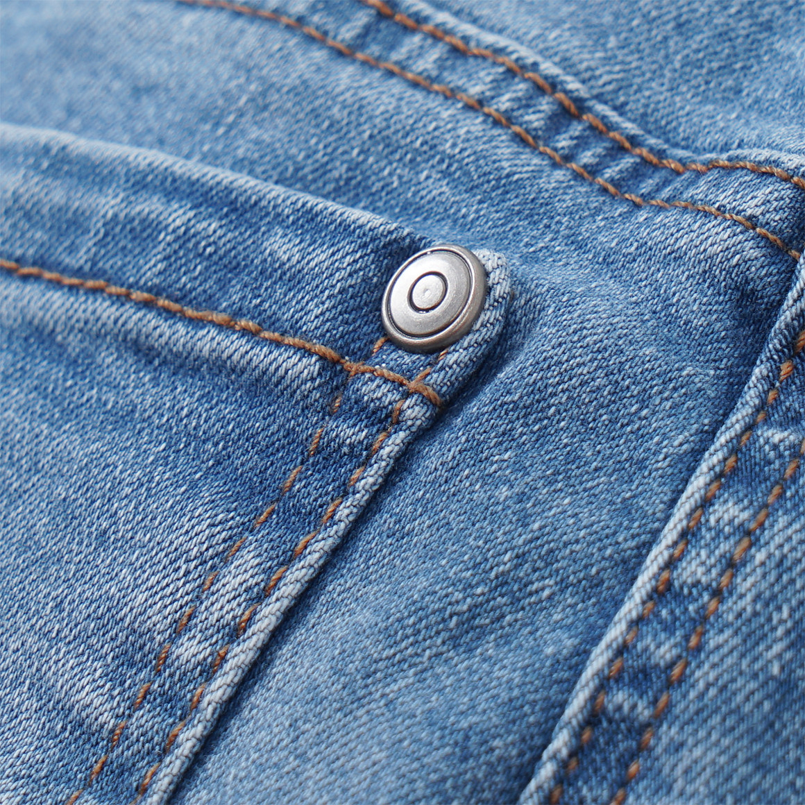 Mädchen Slim-Jeans mit verstellbarem Bund