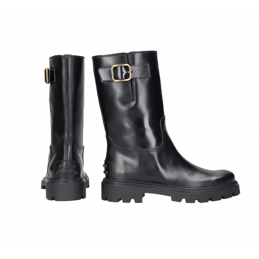 Tod's - Stiefeletten BIKER Kalbsleder - schwarz