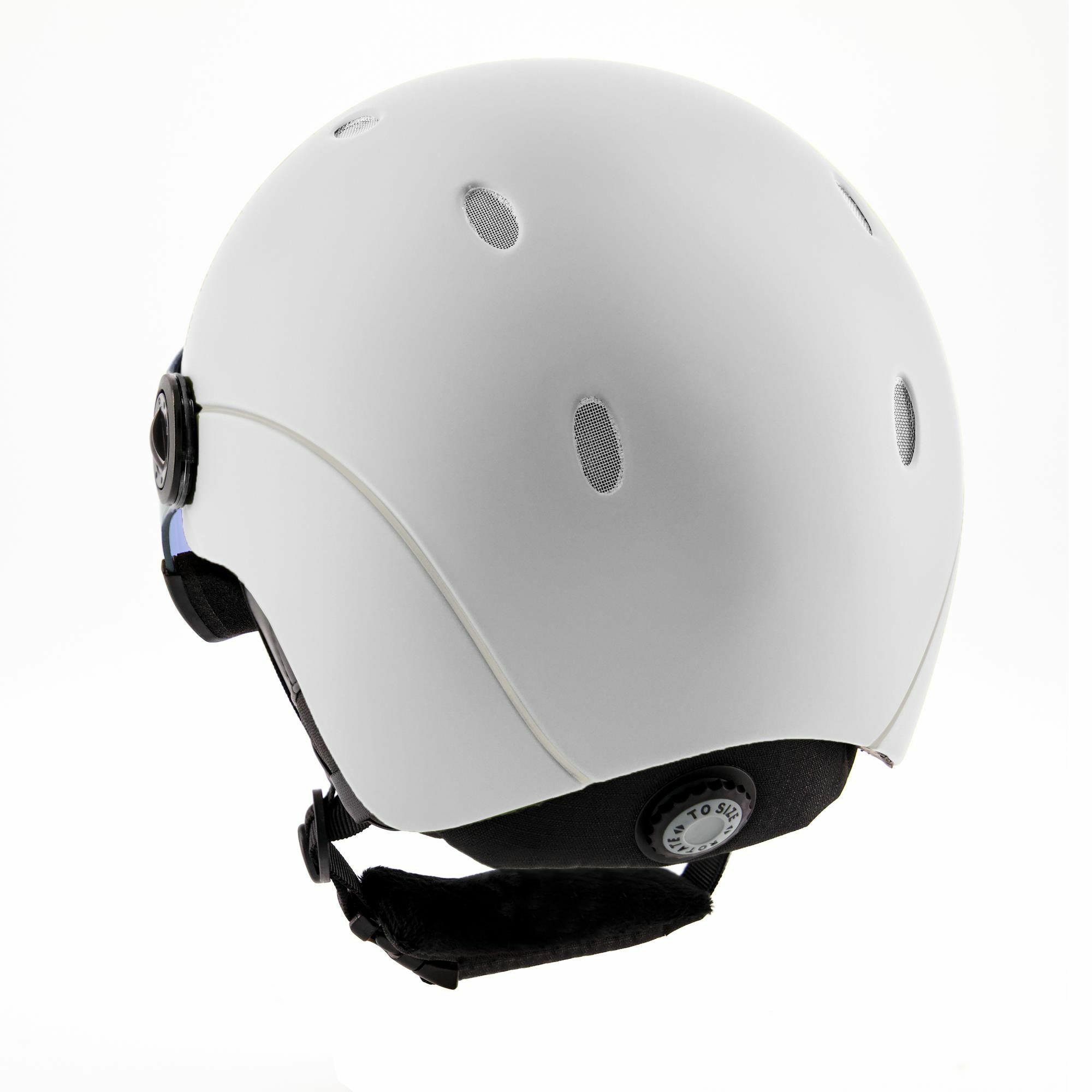 Sinner Titan White Blue Skihelm mit Visier