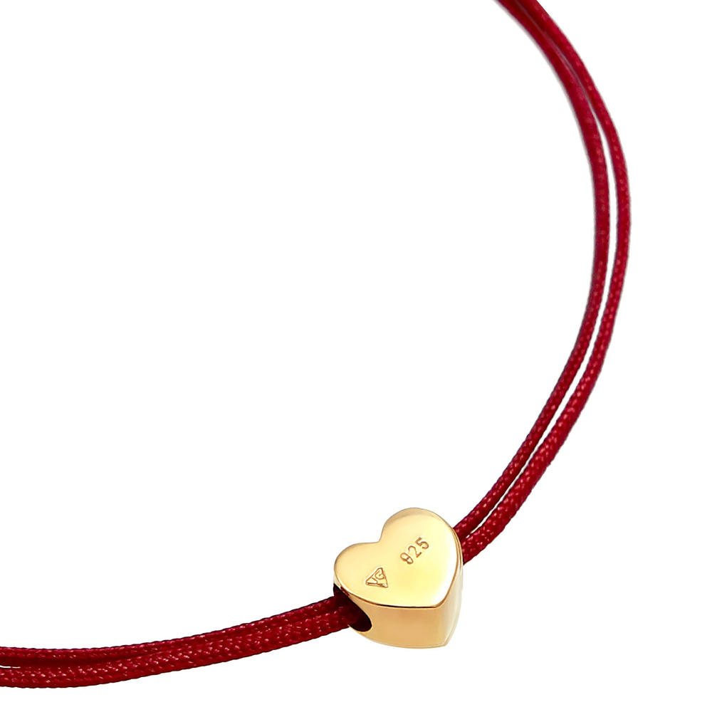 Elli Elli Bracelet Femmes Pendentif Cœur Élastique Basique avec Nylon Bleu en argent s Bracelet