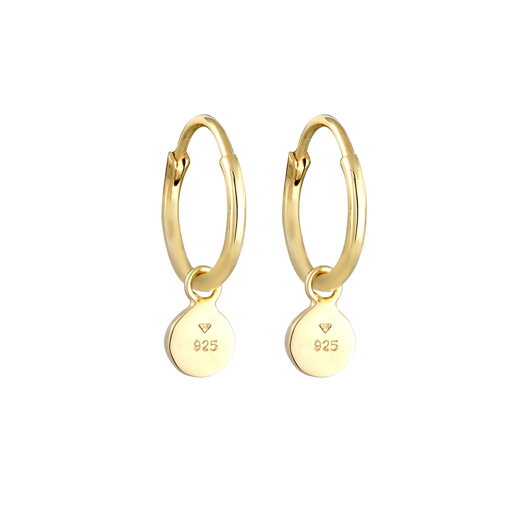 Elli Elli Boucles d'Oreilles Créoles Basic Trend Blogger Minimal Boucles d'Oreilles Fe Boucles d'oreilles