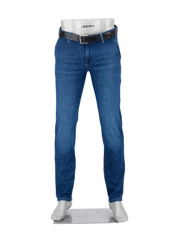 Alberto, Jeans Lou, Regular Fit, Kaschmir-Baumwolle, blau
