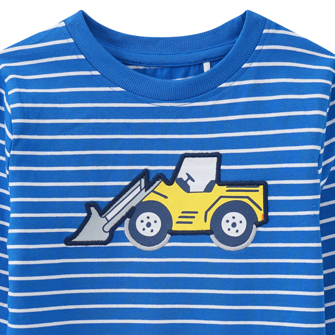 Kinder Langarmshirt mit Radlader-Applikation